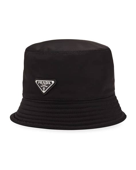 mens black prada bucket hat|nylon Prada bucket hat.